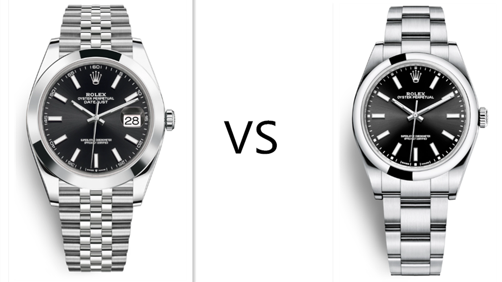 Oyster Perpetual 39mm VS replica Rolex Datejust 41mm