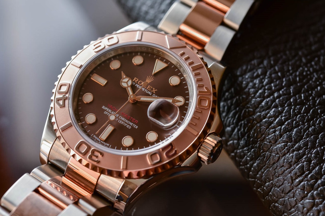 Swiss fake Rolex Yacht-Master 116621 with chocolate dial