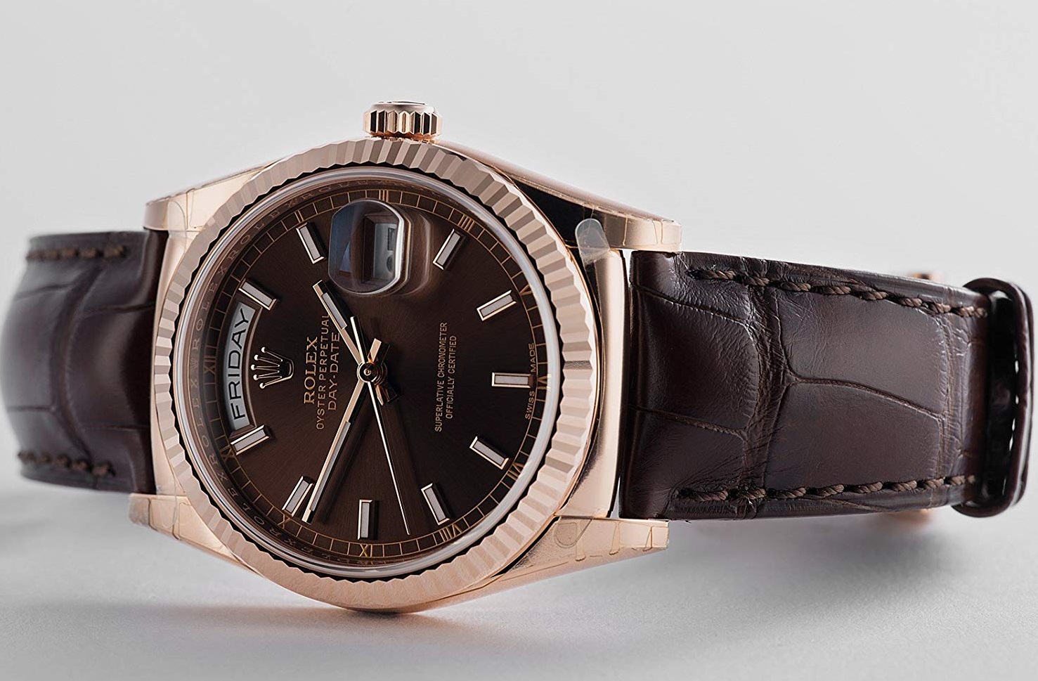 fake Swiss Rolex Day-Date 118135 watch