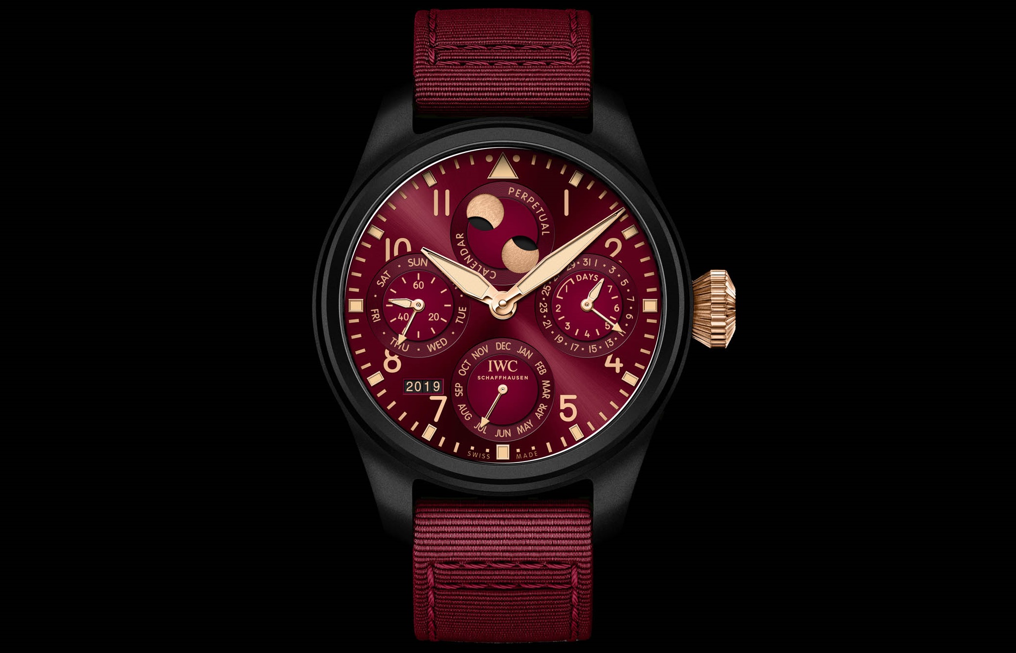 replica IWC Big Pilot IW503002 watch red