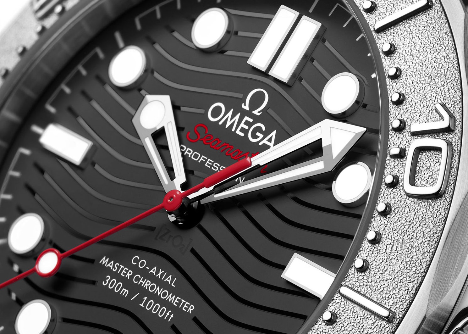 Grade 5 titanium Bezel Of knock off Omega Seamaster Diver 300M Nekton