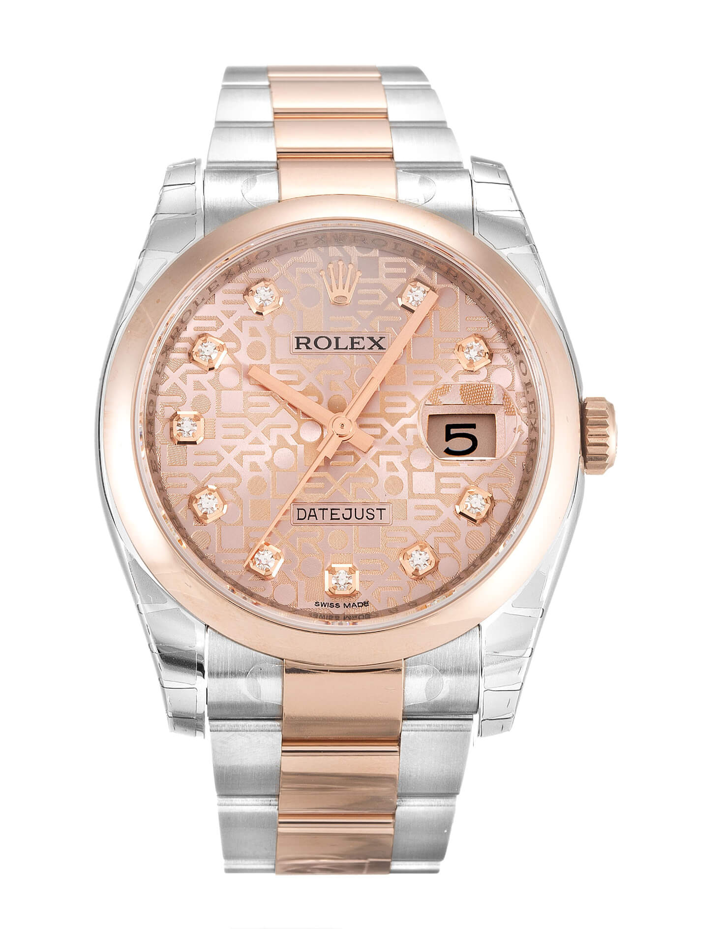 Replica Rolex Datejust 116201 36mm Rose Gold Dial-1